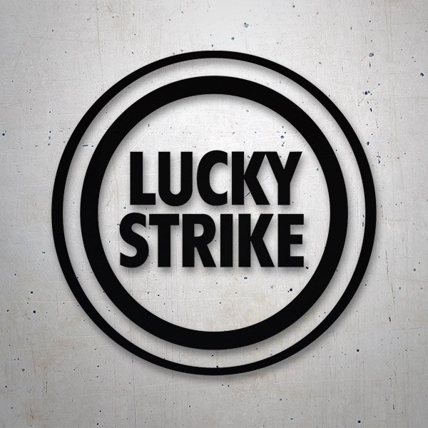 Car & Motorbike Stickers: Lucky Strike Circular