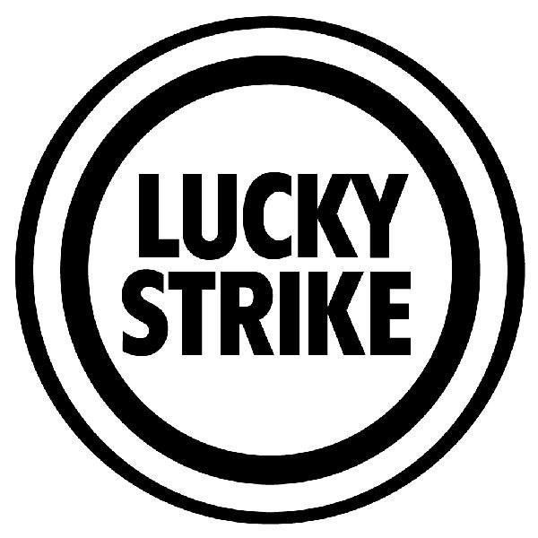 Car & Motorbike Stickers: Lucky Strike Circular
