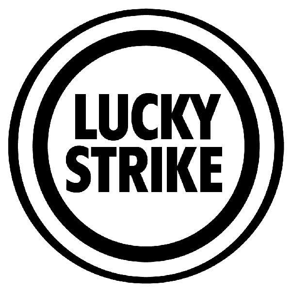 Car & Motorbike Stickers: Lucky Strike Circular