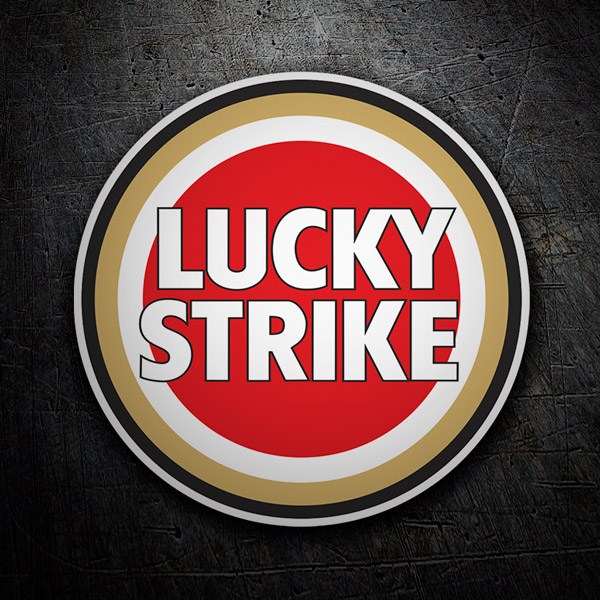 Car & Motorbike Stickers: Lucky Strike 2 Color