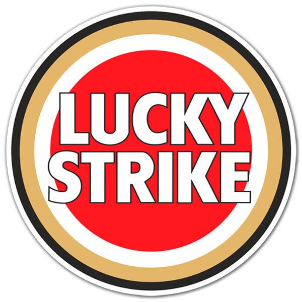 Car & Motorbike Stickers: Lucky Strike Color