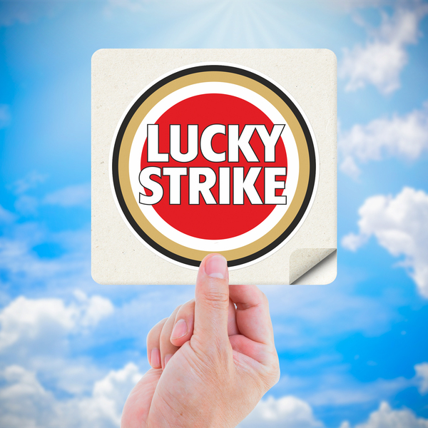 Car & Motorbike Stickers: Lucky Strike Color