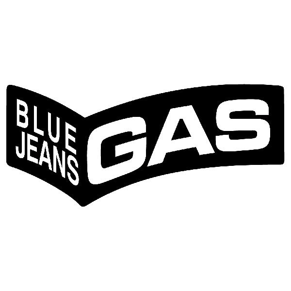 Car & Motorbike Stickers: Gas Blue Jeans