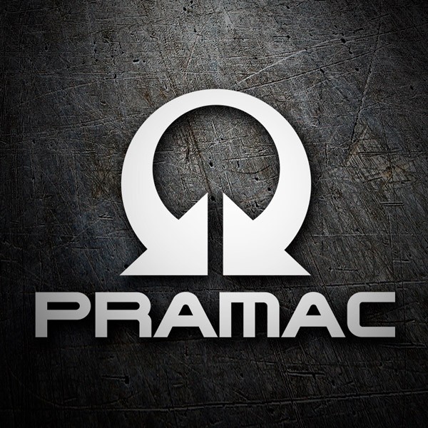 Car & Motorbike Stickers: Pramac logo with angular elements
