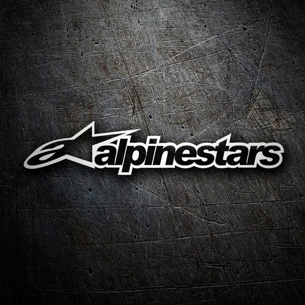 Car & Motorbike Stickers: Alpinestars with Stylized Logo