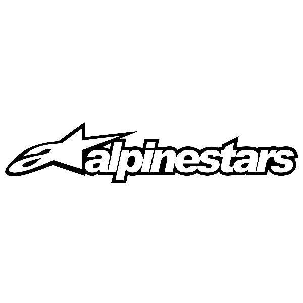 Car & Motorbike Stickers: Alpinestars with Stylized Logo