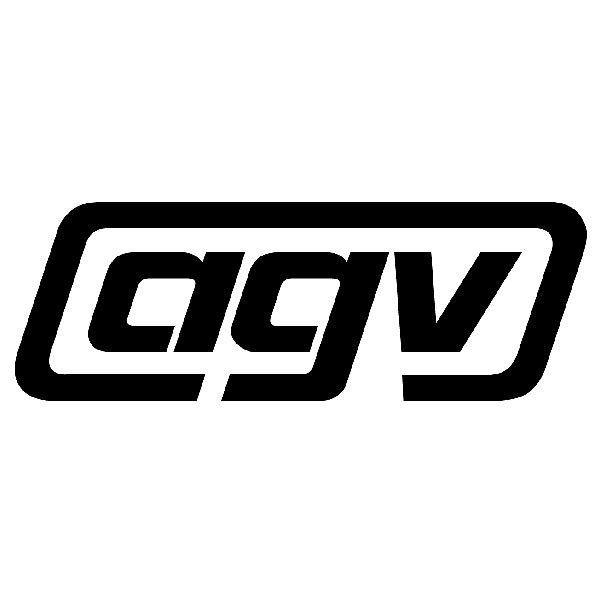 Car & Motorbike Stickers: AGV Logo with Stylized Letters