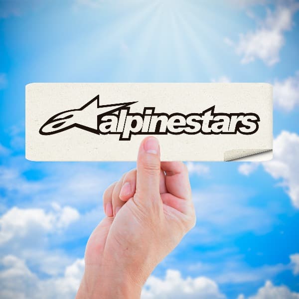 Car & Motorbike Stickers: Alpinestars with Stylized Logo