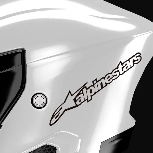 Car & Motorbike Stickers: Alpinestars with Stylized Logo
