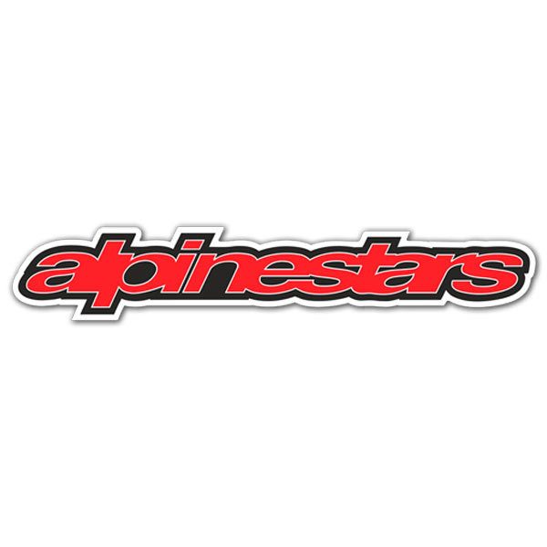 Car & Motorbike Stickers: Alpinestars red