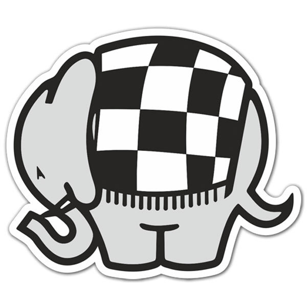 Car & Motorbike Stickers: Cagiva elephant racing