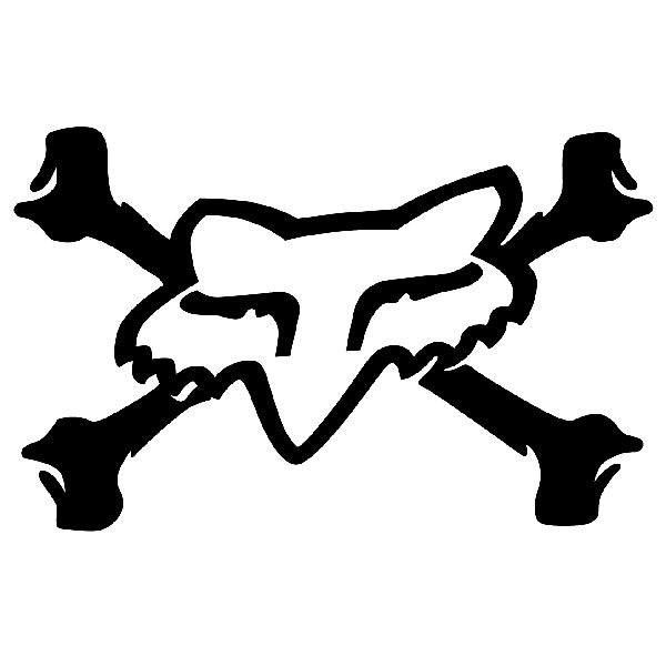 Car & Motorbike Stickers: Fox Pirate Logo
