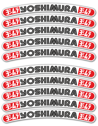 Car & Motorbike Stickers: Yoshimura Rim 10X