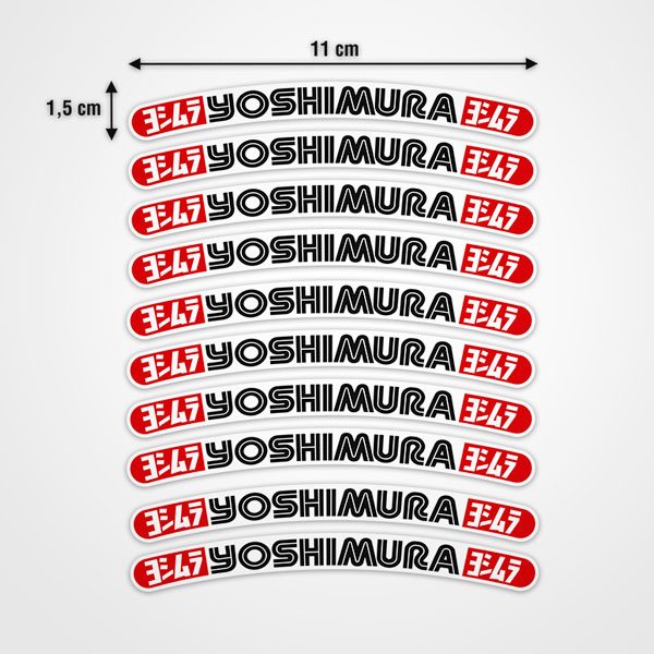 Car & Motorbike Stickers: Yoshimura Rim 10X