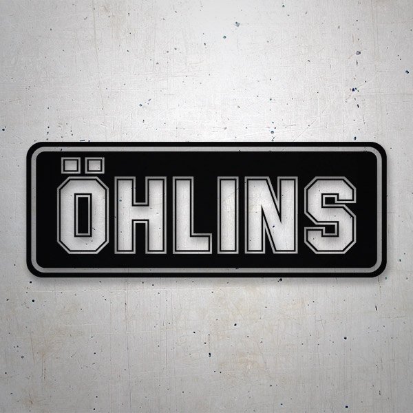 Car & Motorbike Stickers: &Ouml;HLINS with Minimalist and Vintage Typography