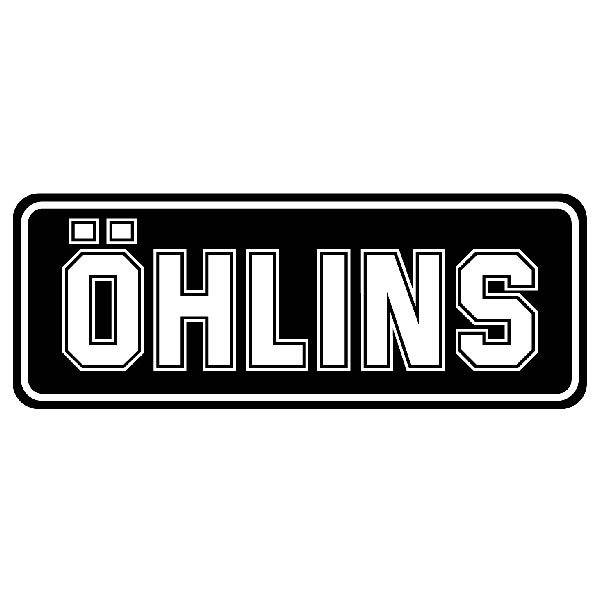 Car & Motorbike Stickers: &Ouml;HLINS with Minimalist and Vintage Typography