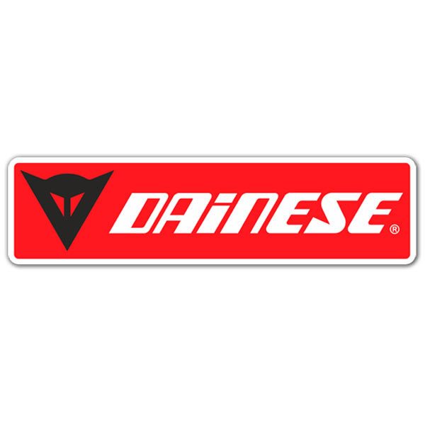Car & Motorbike Stickers: Dainese red