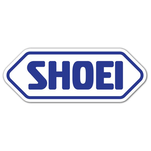 Car & Motorbike Stickers: Shoei 2 blue