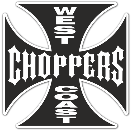Car & Motorbike Stickers: West Choppers Coast 2