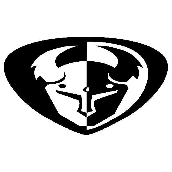 Car & Motorbike Stickers: Thor 2 with Symmetrical Buffalo Face
