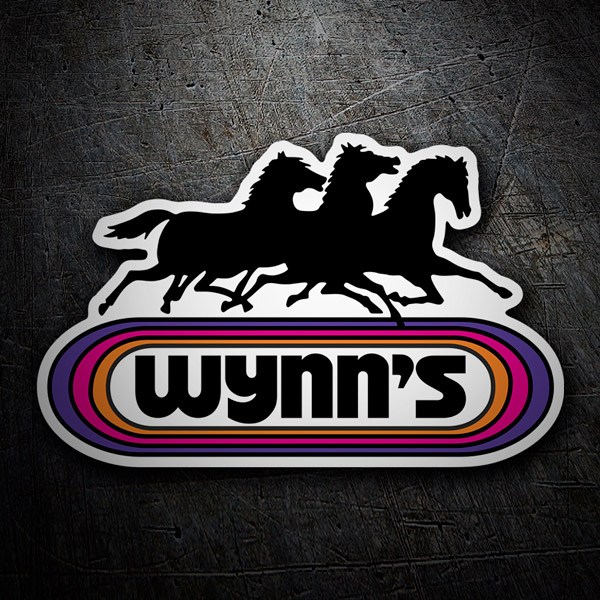 Car & Motorbike Stickers: Wynns Retro Racing
