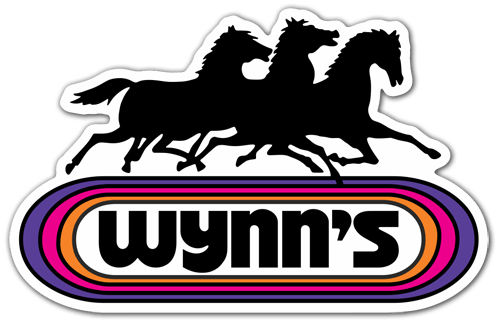 Car & Motorbike Stickers: Wynns Retro Racing