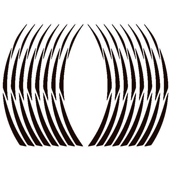 Car & Motorbike Stickers: MotoGP Style 2 rim stripes