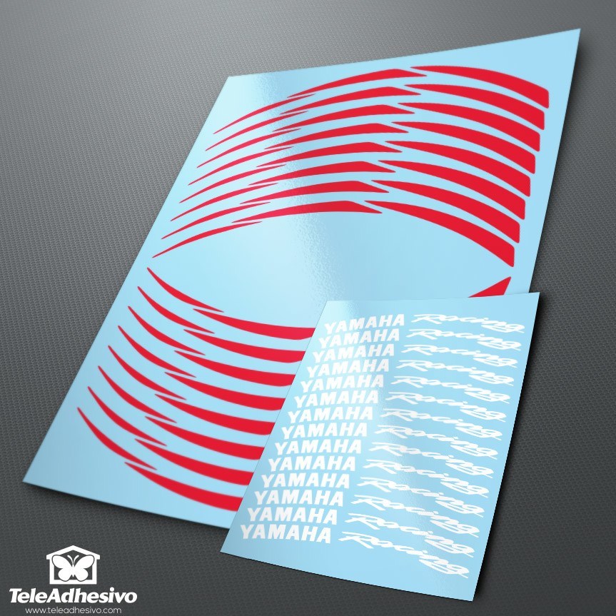 Car & Motorbike Stickers: MotoGP Yamaha Racing rim stripes