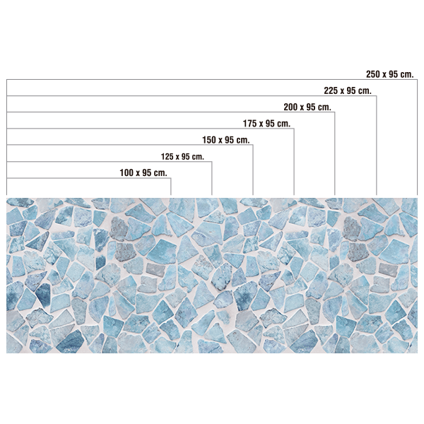 Wall Stickers: Blue stones 0
