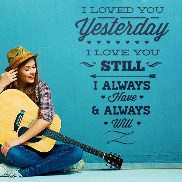 Wall Stickers: I Loved You Yesterday 0
