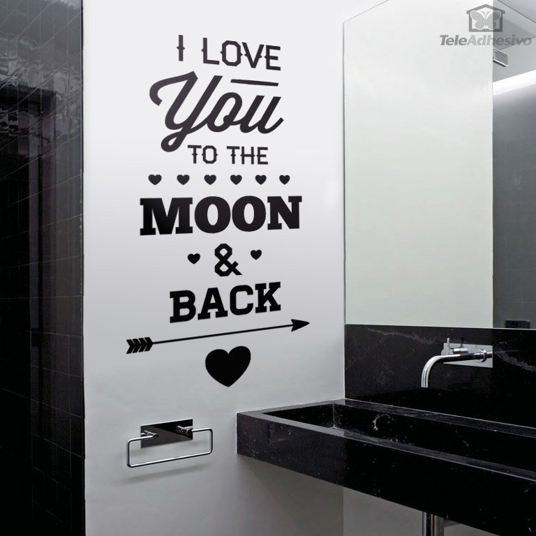 Wall Stickers: I Love You to the Moon