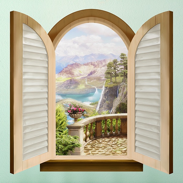 Wall Stickers: Window Valley of the castles 1