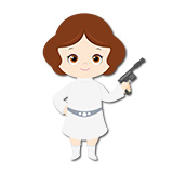 Stickers for Kids: Princess Leia 6
