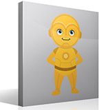 Stickers for Kids: C3PO happy 4