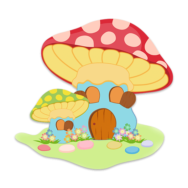 Stickers for Kids: Red Mushroom