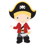 Stickers for Kids: Blond captain 6