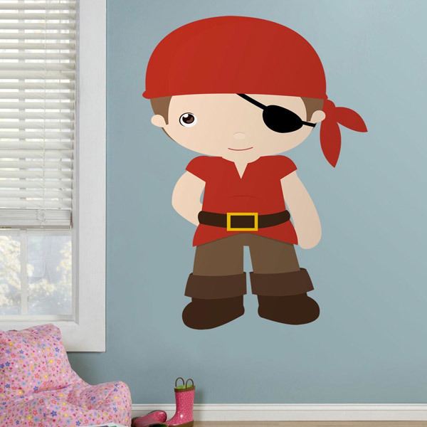 Stickers for Kids: buccaneer Red