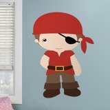 Stickers for Kids: buccaneer Red 3