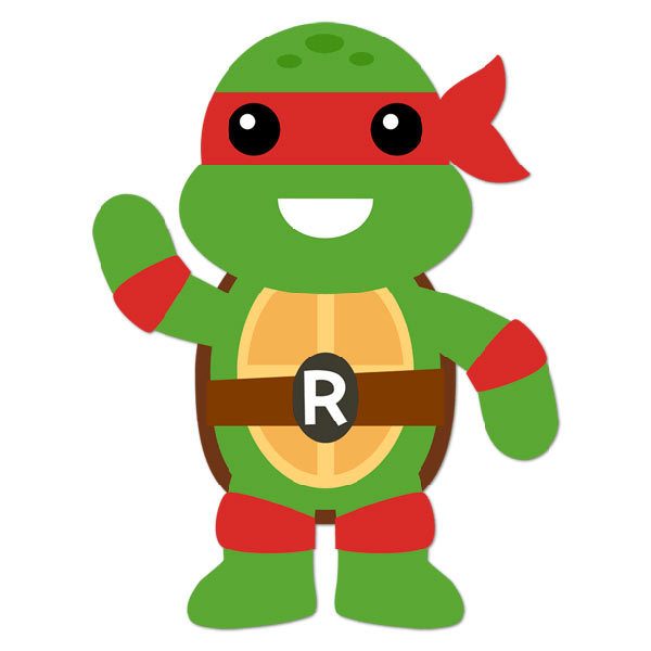 Stickers for Kids: Ninja turtle Rafhael