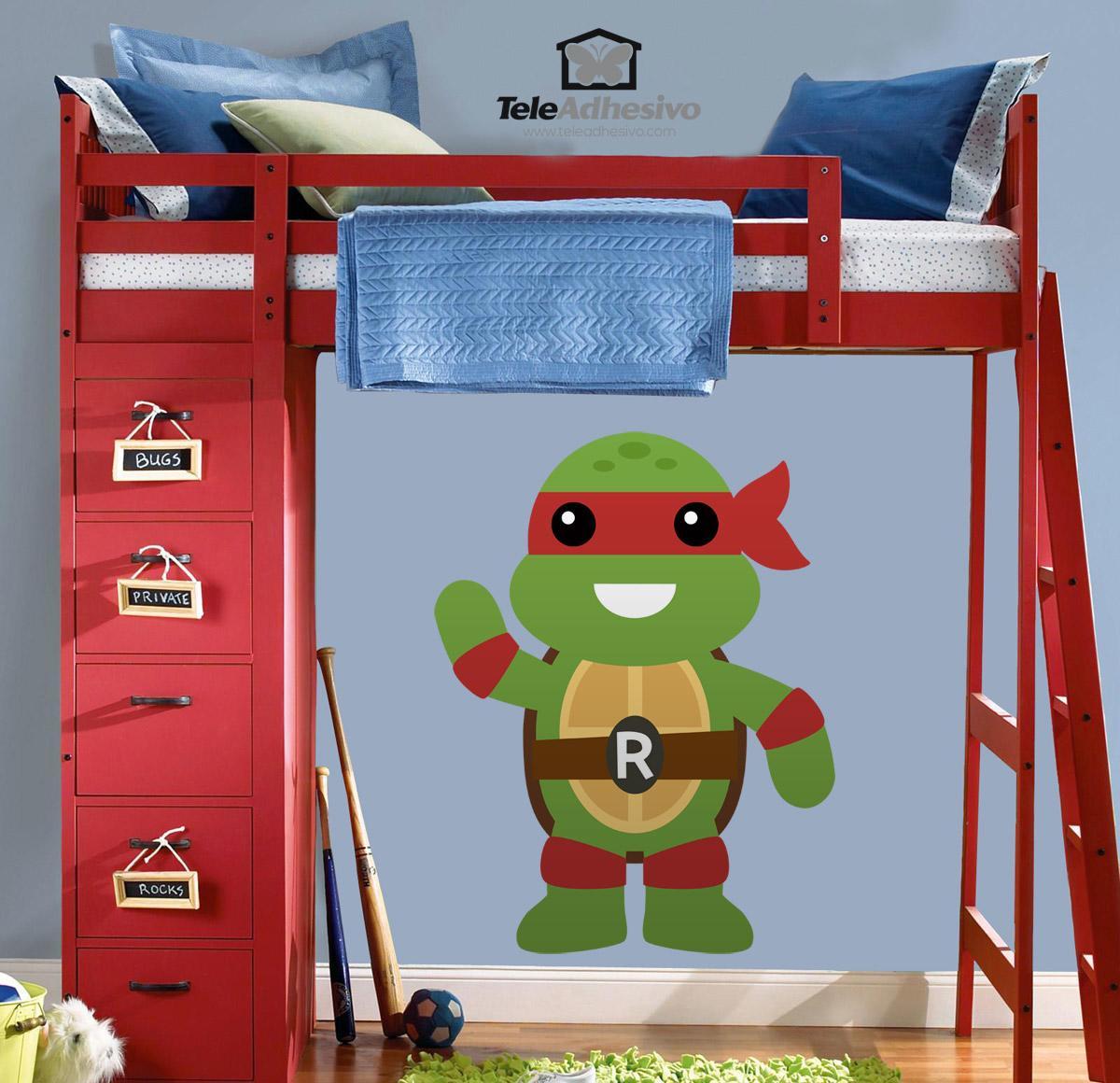 Stickers for Kids: Ninja turtle Rafhael