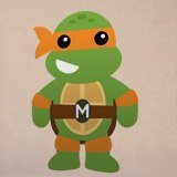 Stickers for Kids: Michelangelo Ninja Turtle 3