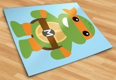 Stickers for Kids: Michelangelo Ninja Turtle 5