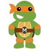 Stickers for Kids: Michelangelo Ninja Turtle 6