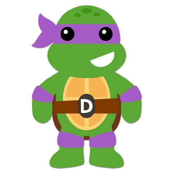 Stickers for Kids: Ninja turtle Donatello