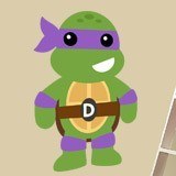 Stickers for Kids: Ninja turtle Donatello 3