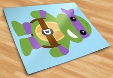Stickers for Kids: Ninja turtle Donatello 5