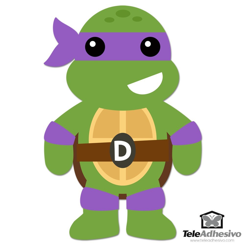 Stickers for Kids: Ninja turtle Donatello