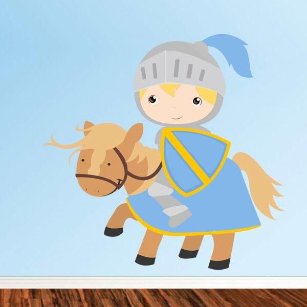 Stickers for Kids: Blue Knight