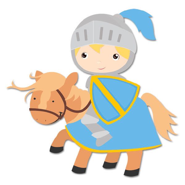 Stickers for Kids: Blue Knight