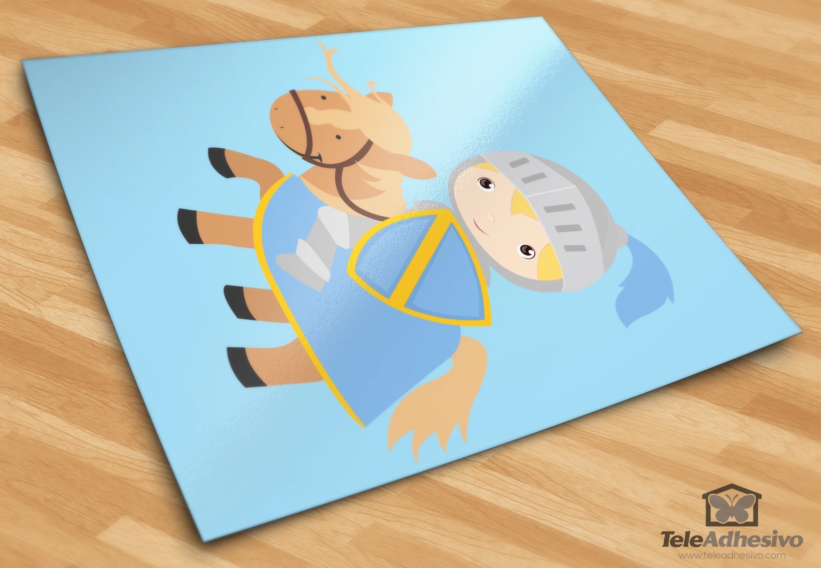 Stickers for Kids: Blue Knight